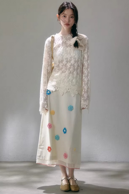 Dreidimensionaler Organza-Rock