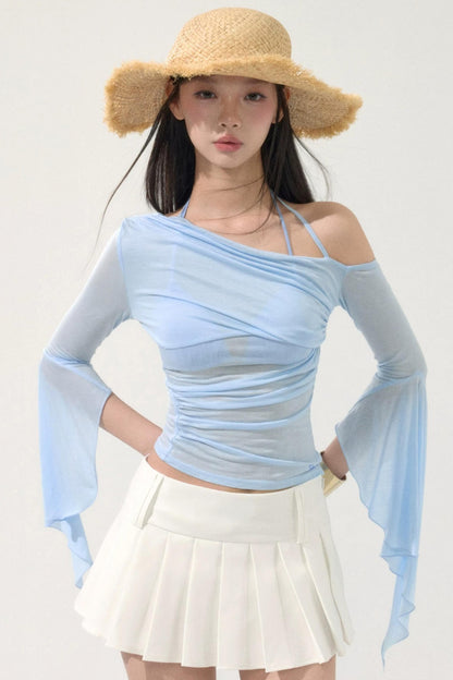 Retro Pleated Short Skirt
