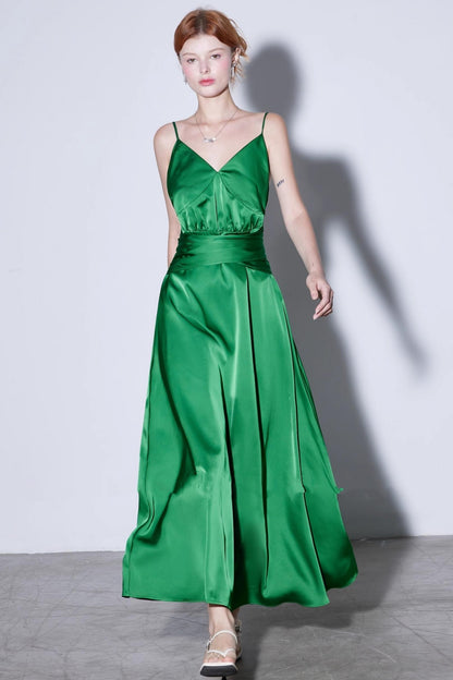 Green Vintage Resort Dress