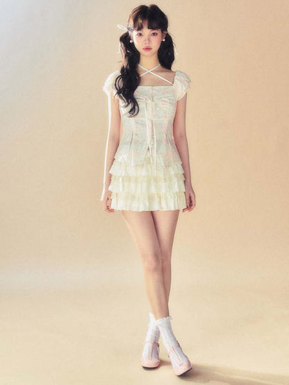 Sweet A-Line Cake Mini Skirt