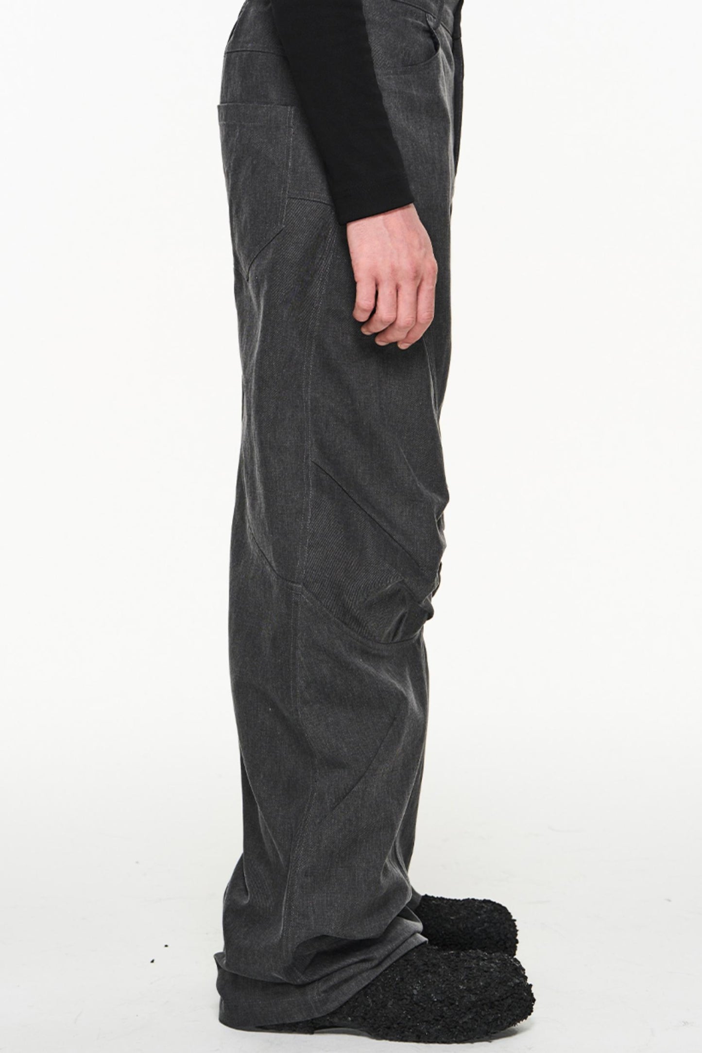 Cotton Loose Cargo Trousers