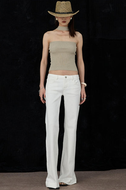 Micro Pocket Straight Leg Jeans