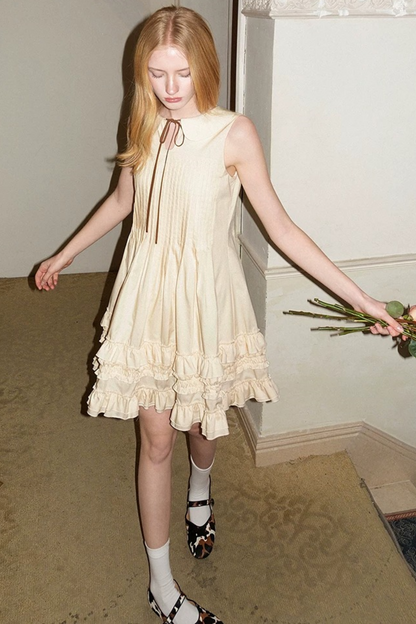 Light Yellow Lace Dress
