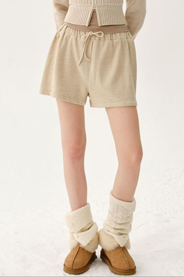 Corduroy Elastic Knit Pants