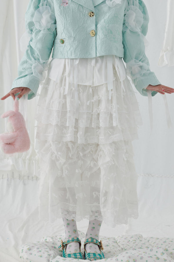 Galactic Fluff Double-Layer Bustier Skirt