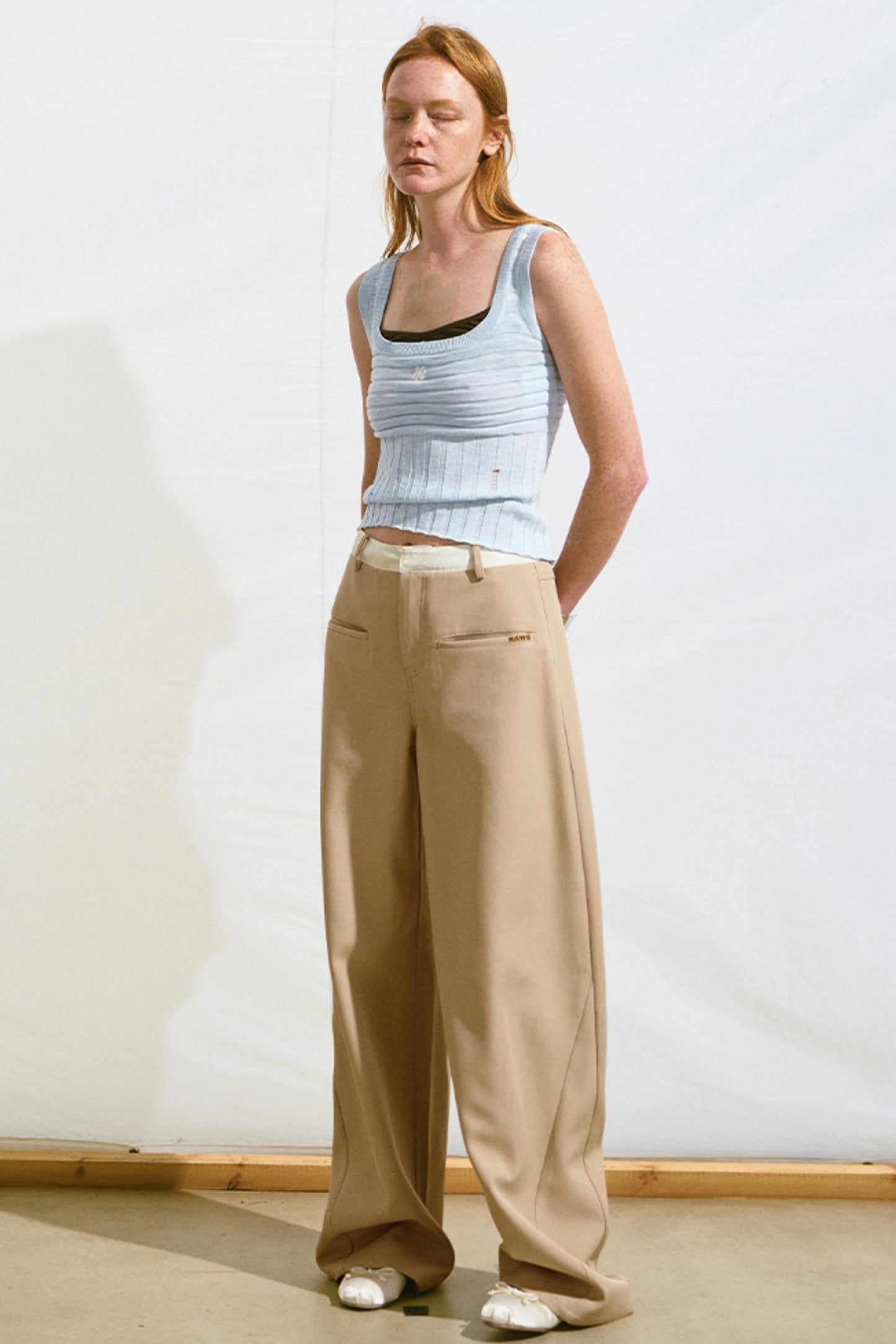 Retro Satin Slim Fit Pants