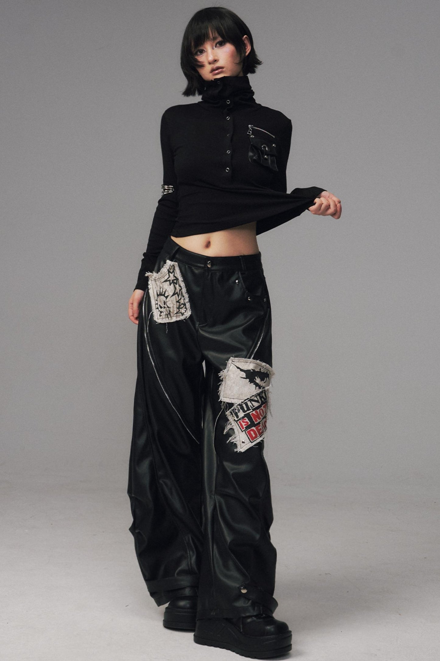 Lost Split Leather Pants