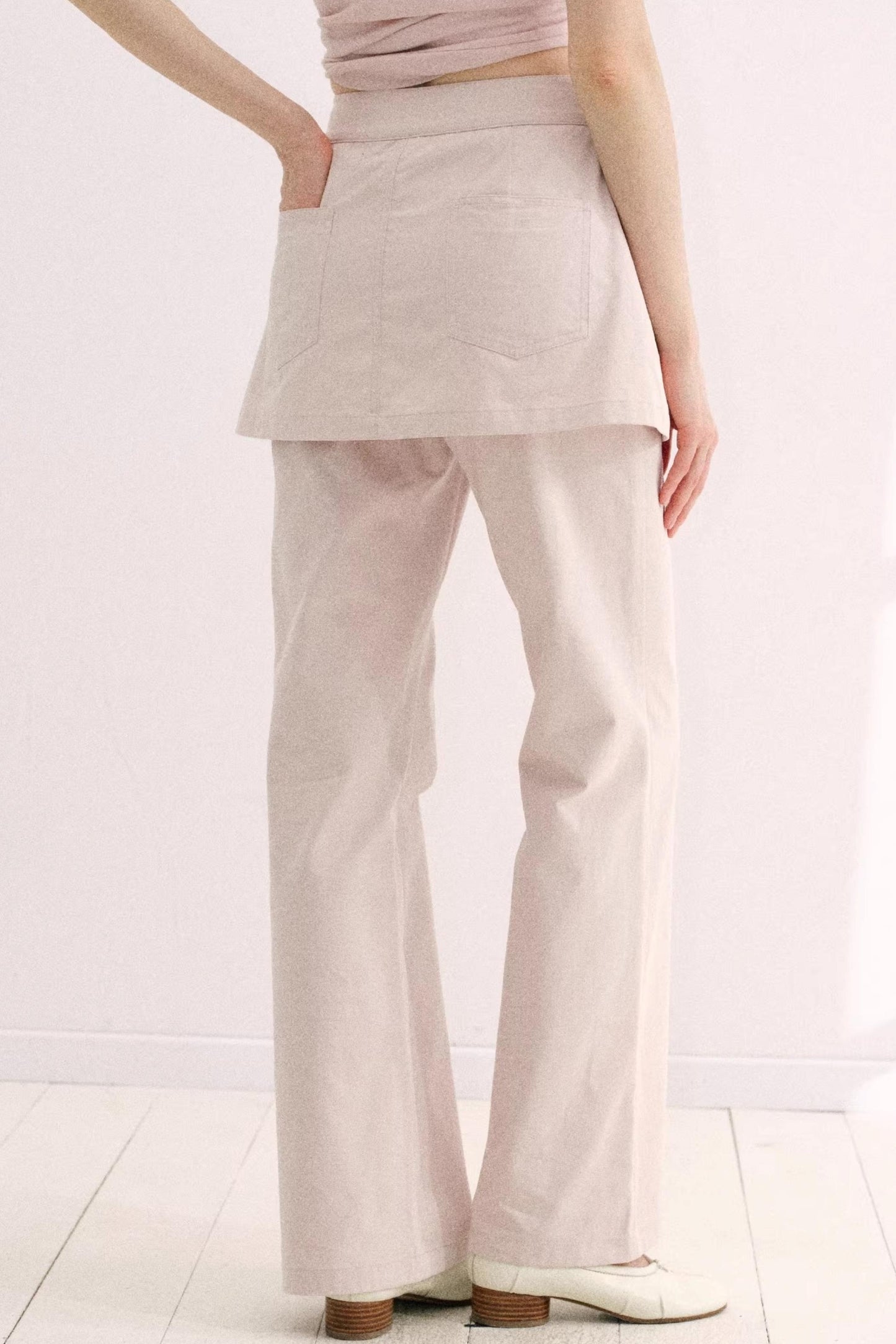 Artist-Designed Light Green Pants