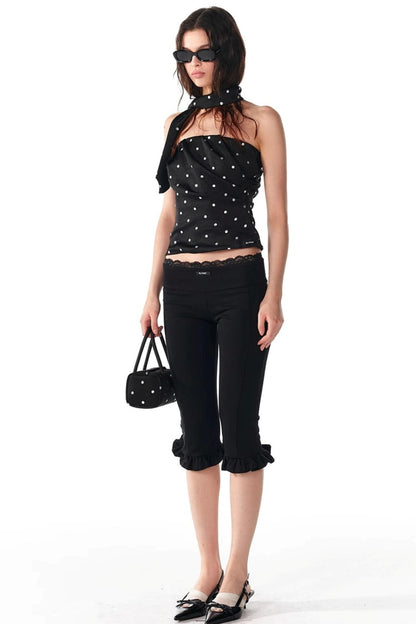 Silver Pleated Summer Top