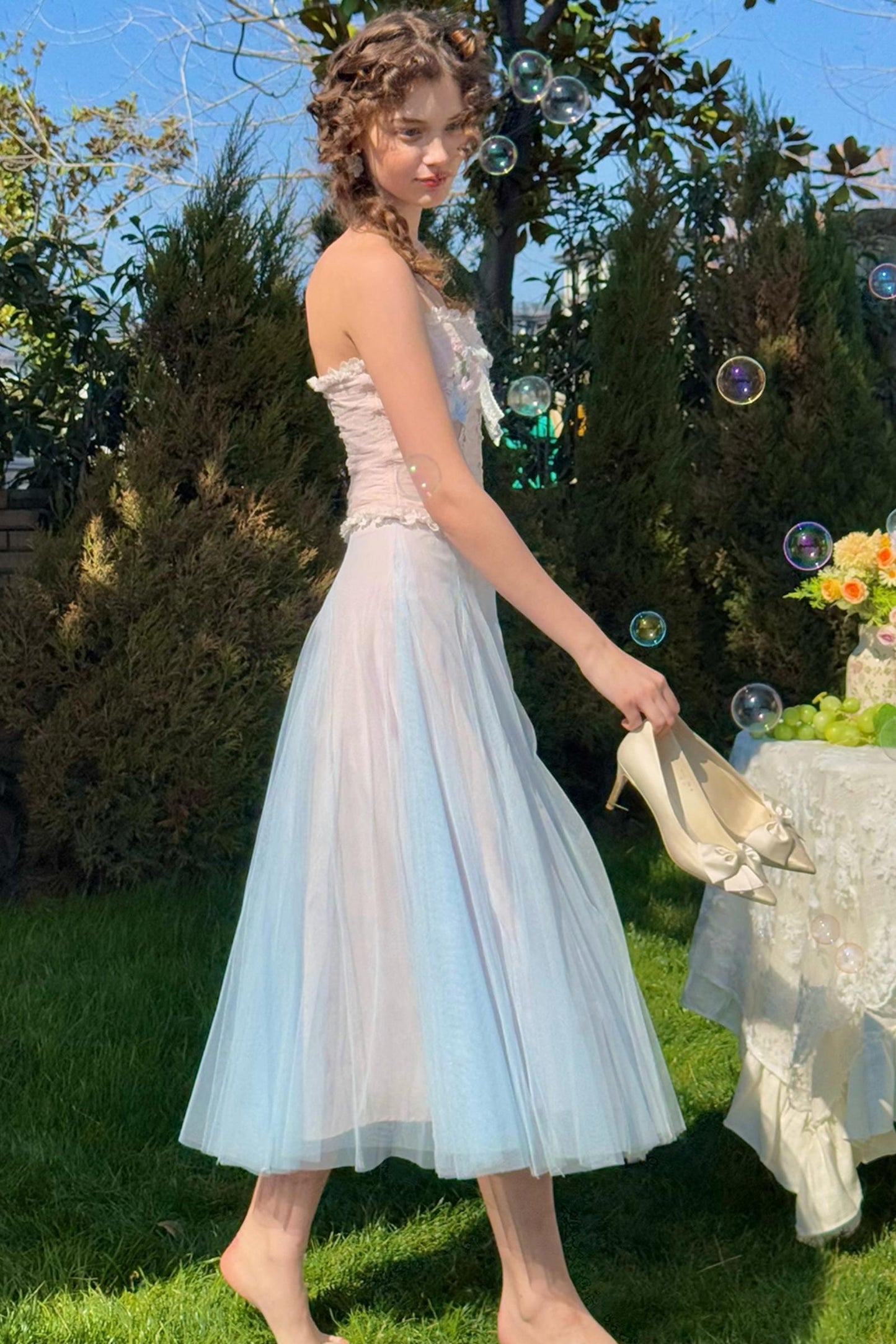 Blue Lily Bustier Set-Up