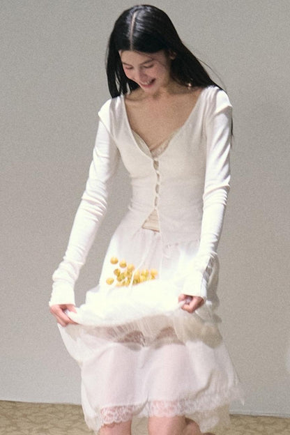 Bohemian Cotton Lace Skirt