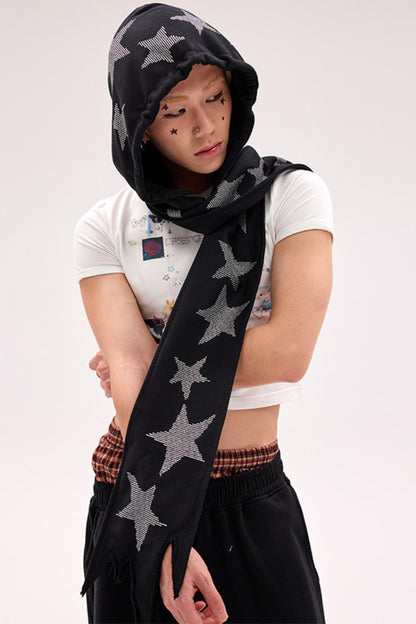 Starry Diamond Knit Beanie