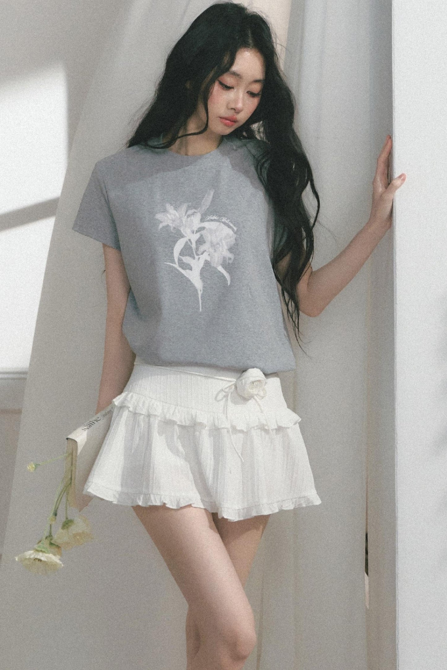 Floral Print Summer Short Sleeve Top