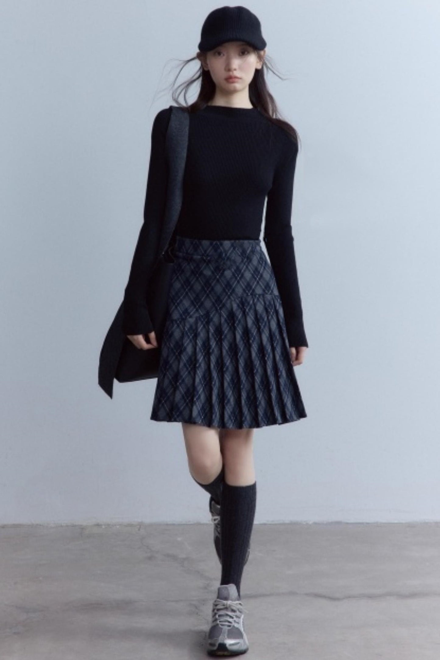 Versatile Scottish Plaid Pleated Skirt