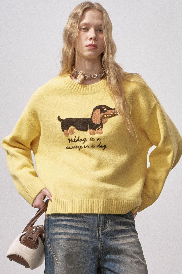 Dachshund Knit Sweater