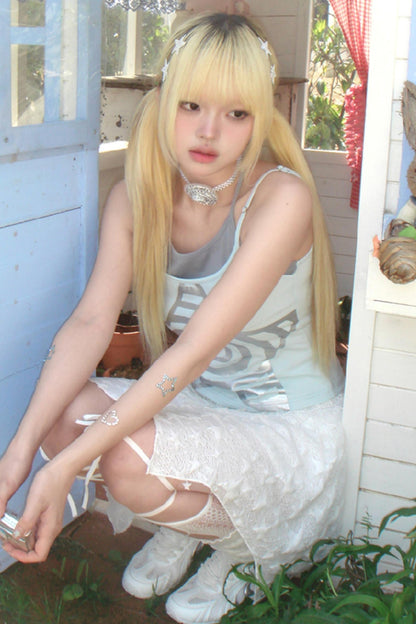 Spiral Stars Suspenders Top