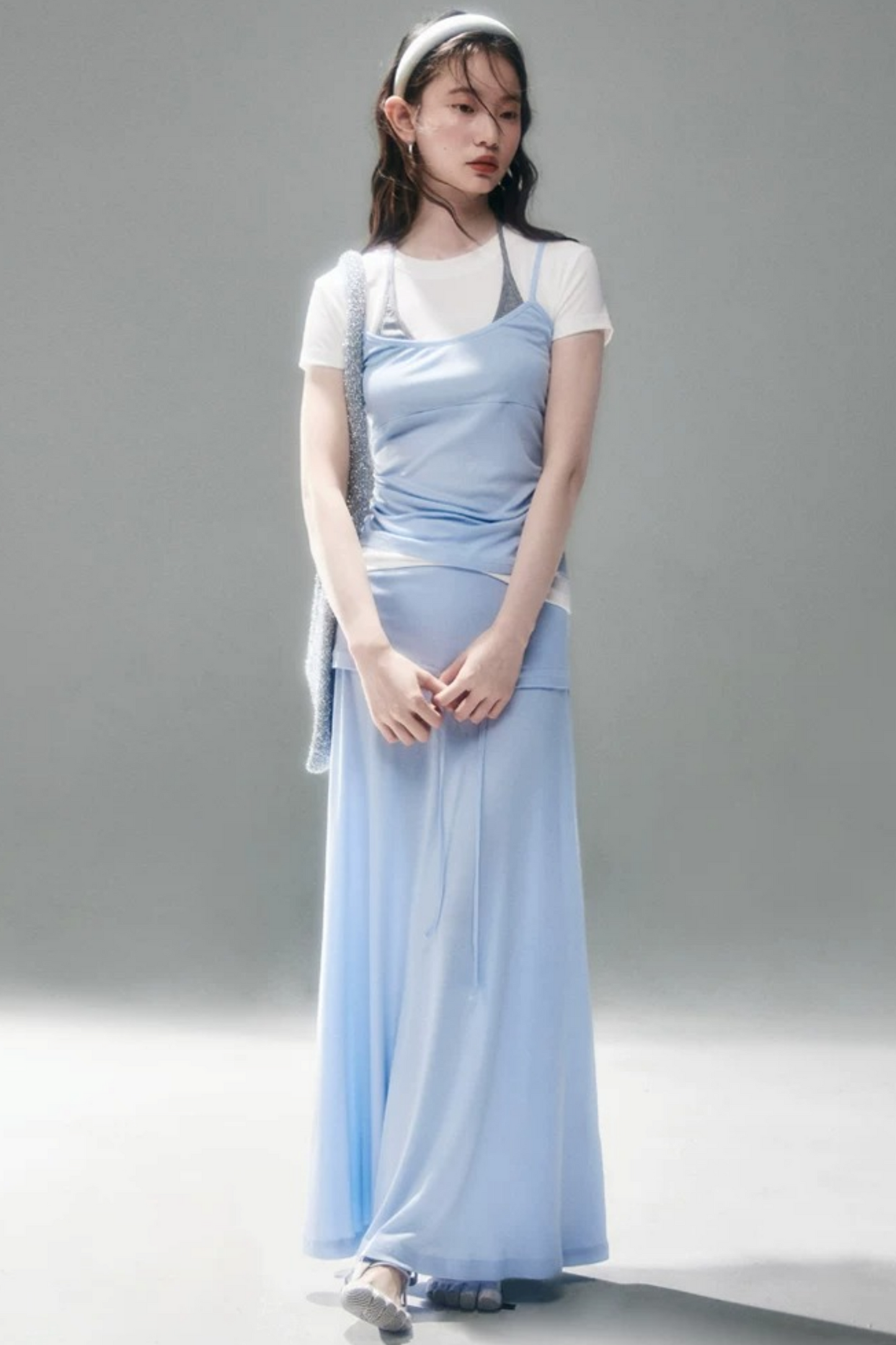 텐셀 레이어드 캐미솔 셋업