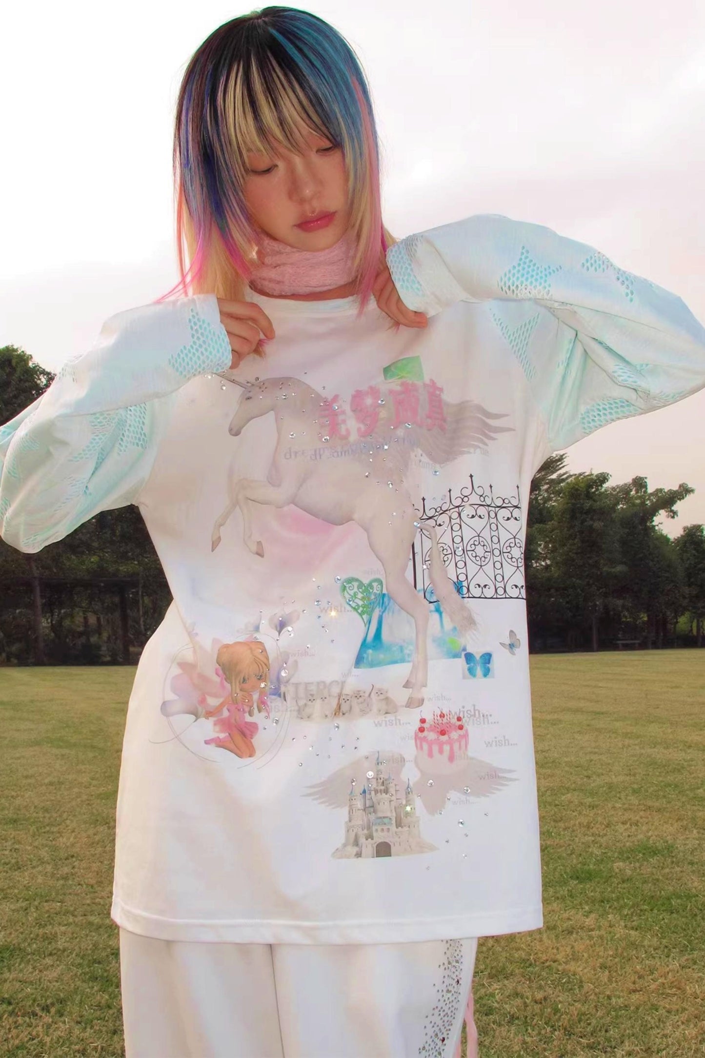 Unicorn Dreams Raglan-Top