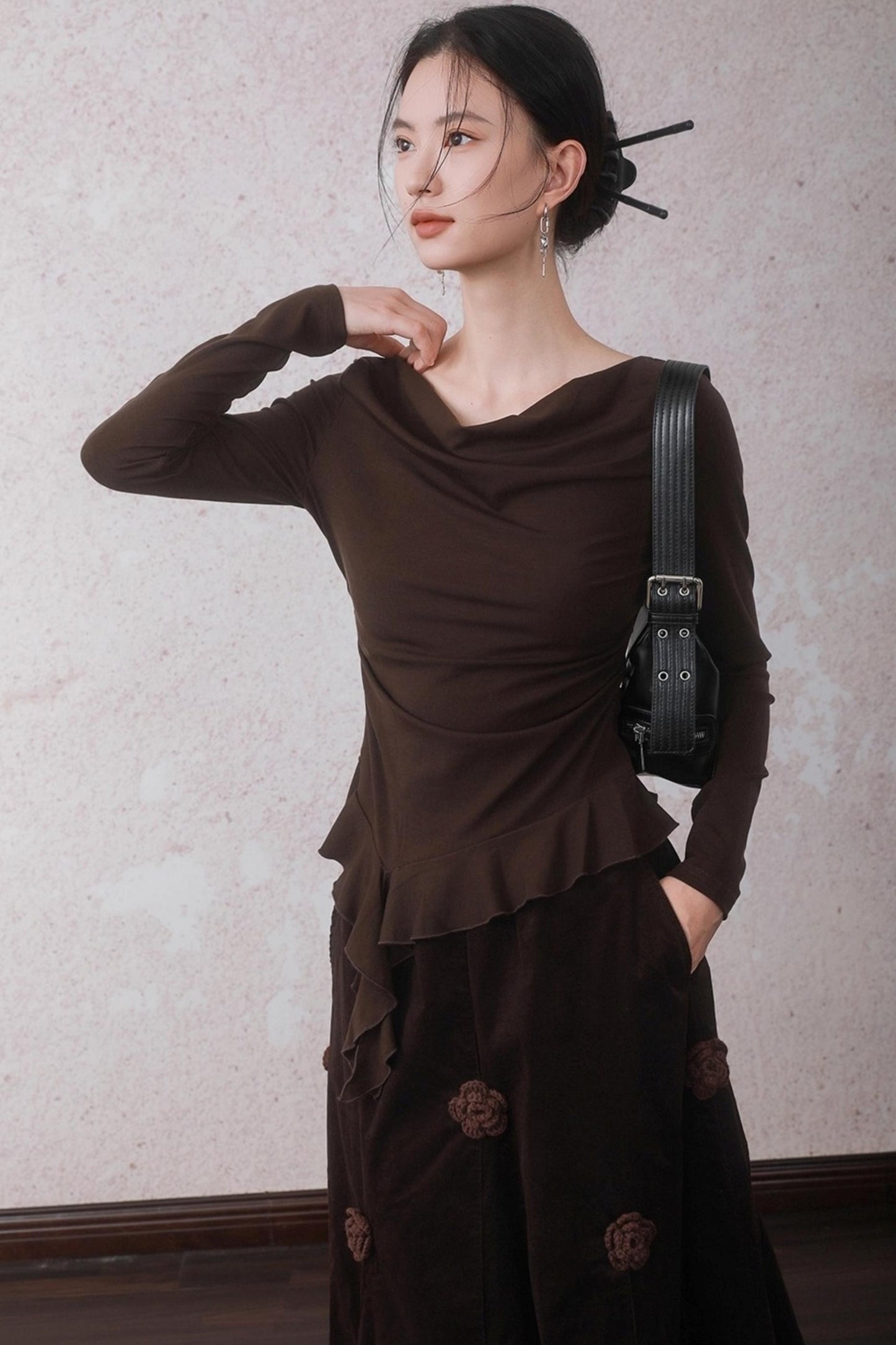 Autumn Cocoa Brown T-shirt