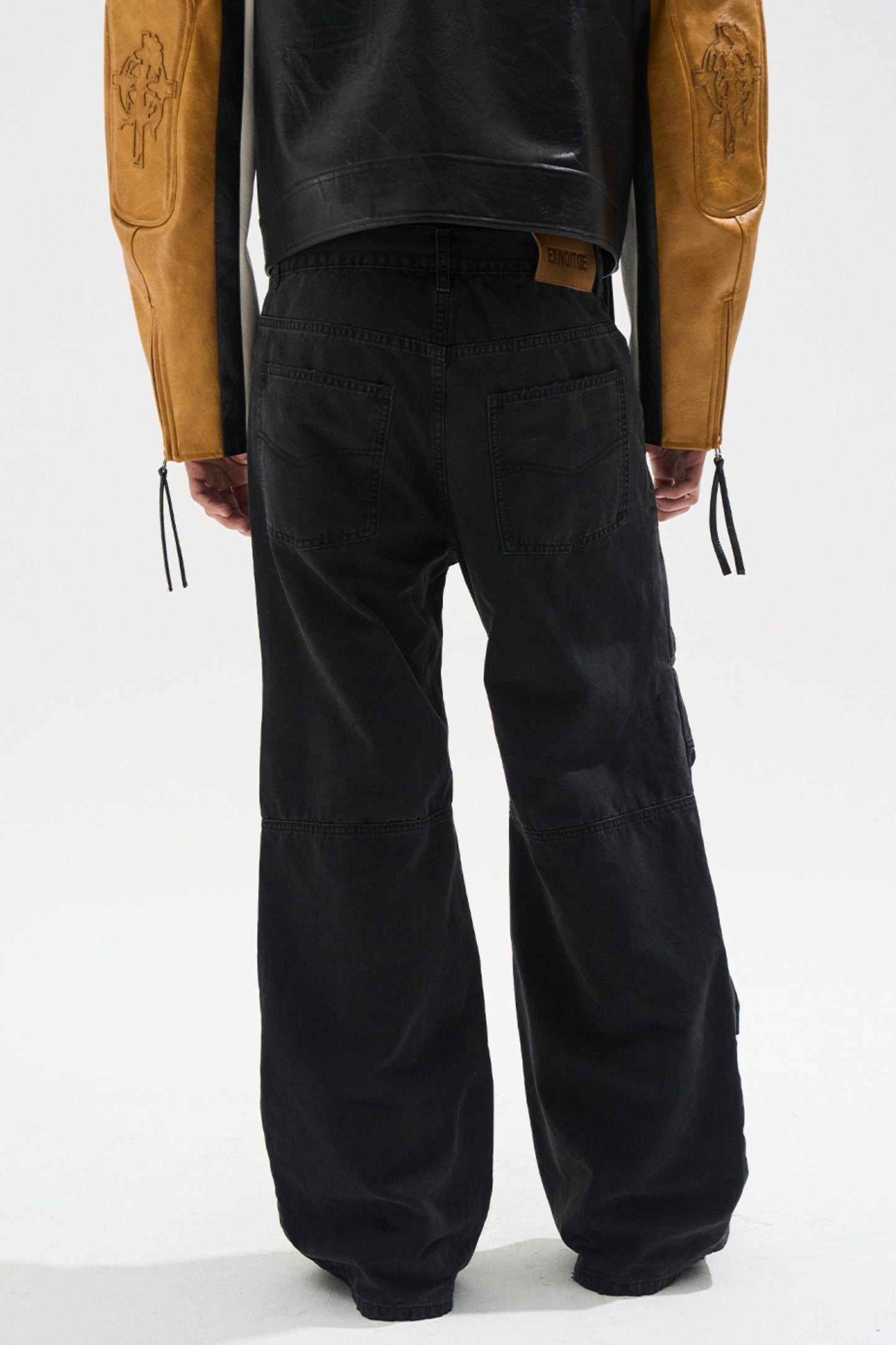 Layered Split Dirty Jeans