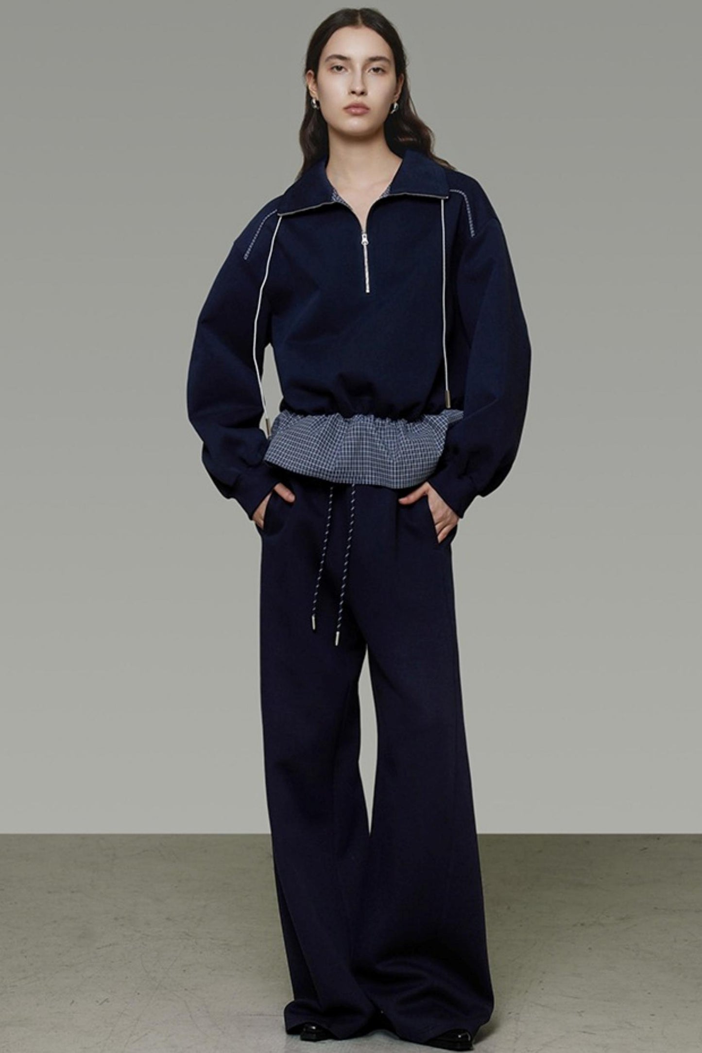 Autumn Drape Slimming Wide-Leg Pants