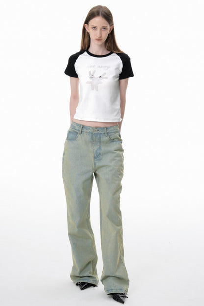 Bunny Rhinestone Tee