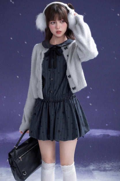 Dark Night Blue Bud Dress Set-Up