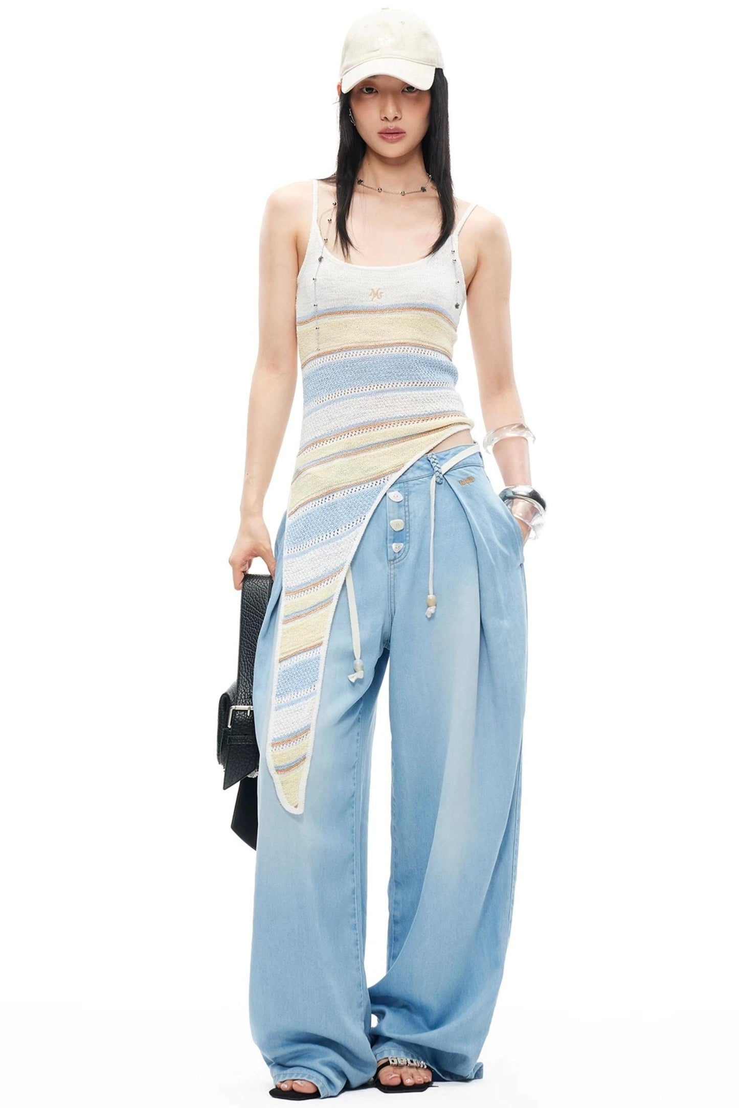 Loop Yarn Striped Camisole