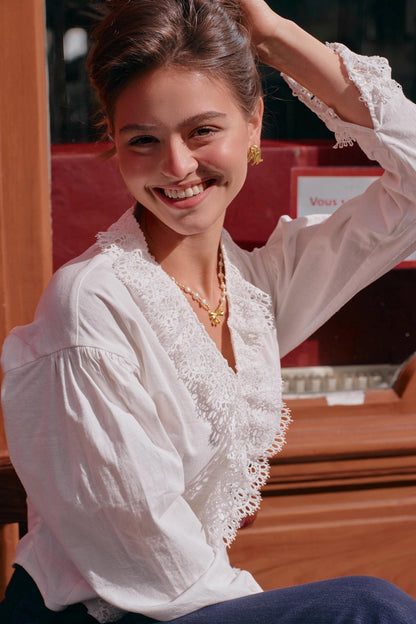 French Foam Lace Shirt Set-Up