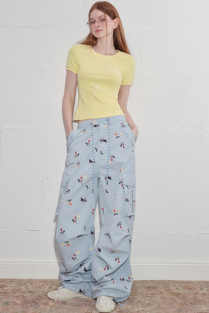 Solid Shoulder Hot Drill T-Shirt