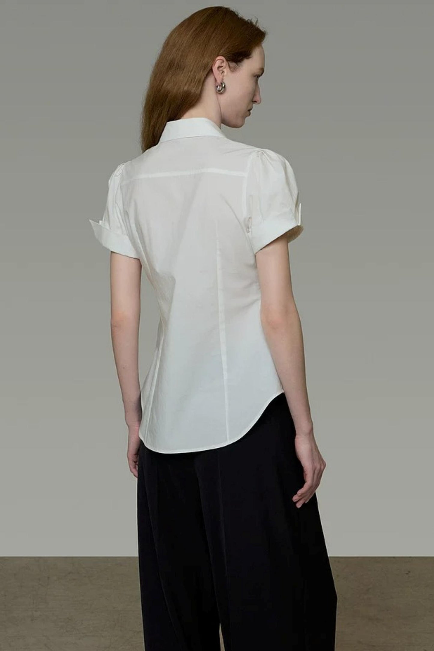 Hochwertige Bluse mit Puffärmeln