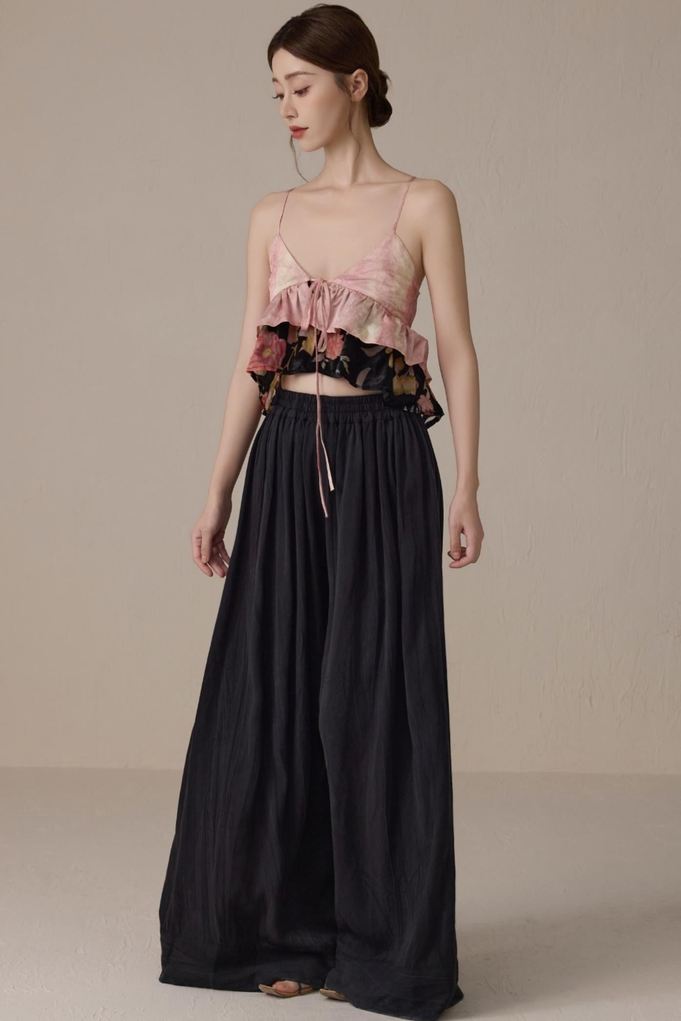 Romantic Pink V-Neck Camisole