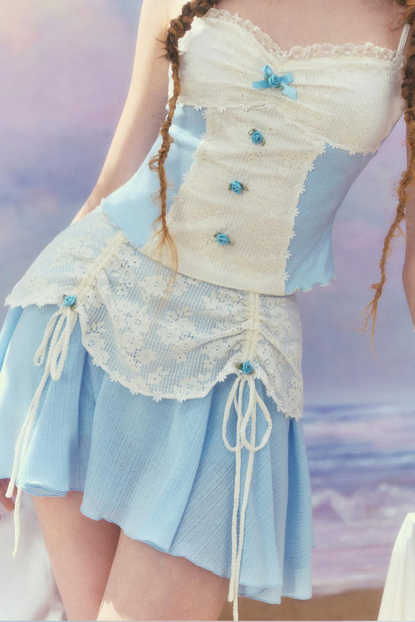 Elegant Three-Piece Skirt Set-Up