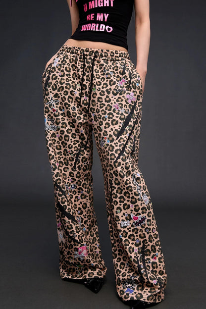 Sweatpants mit Leopardenmuster