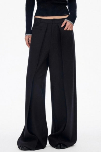Luxury Pleated Draped Pants