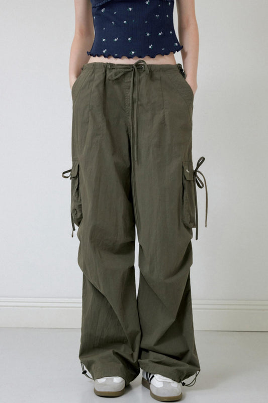 Retro Wide-Leg Work Pants