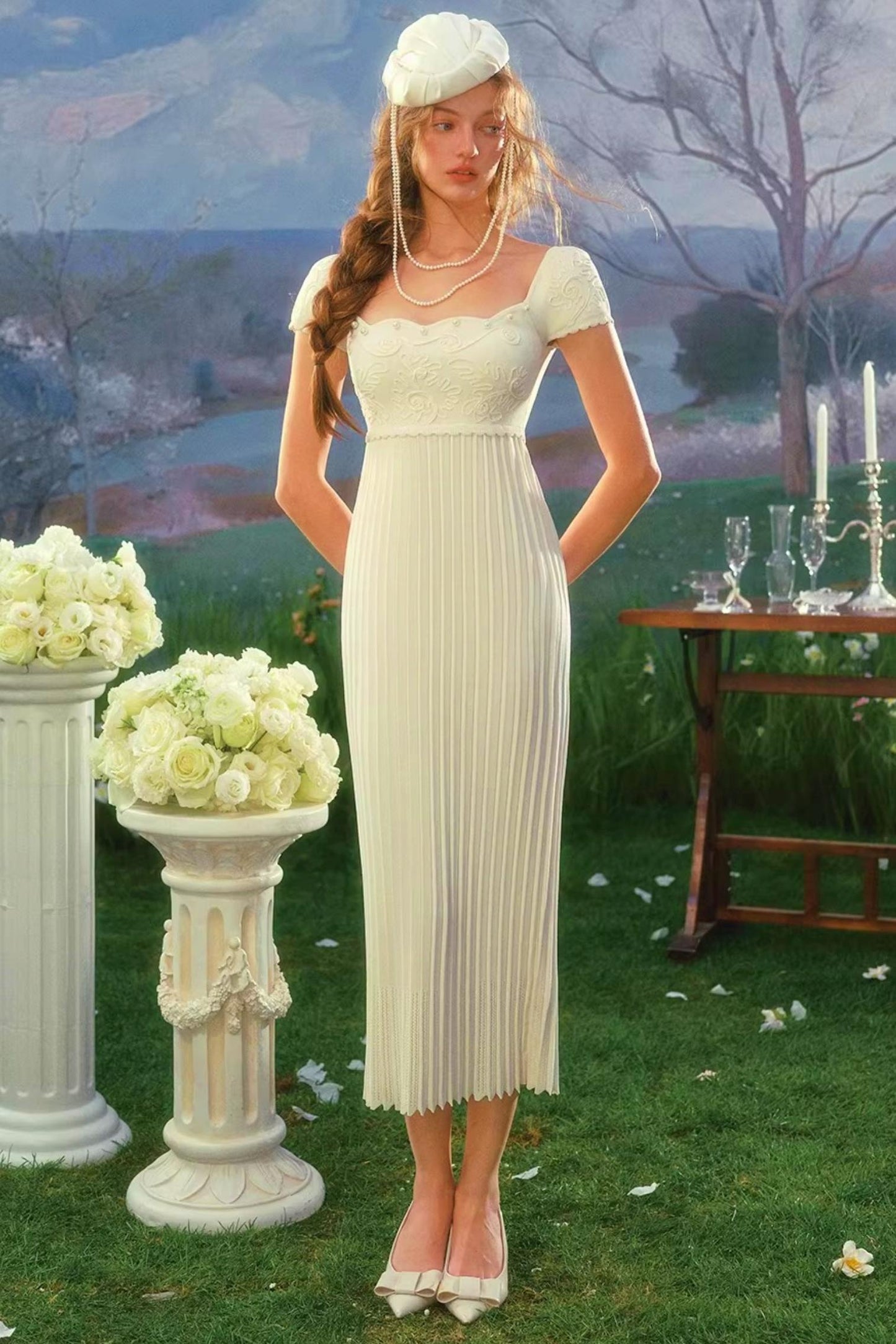 Artemis Lace Knit Dress