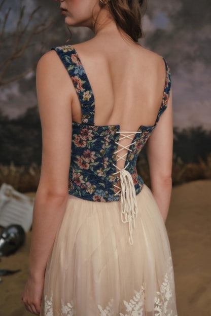 Azure Floral Vest Set-Up