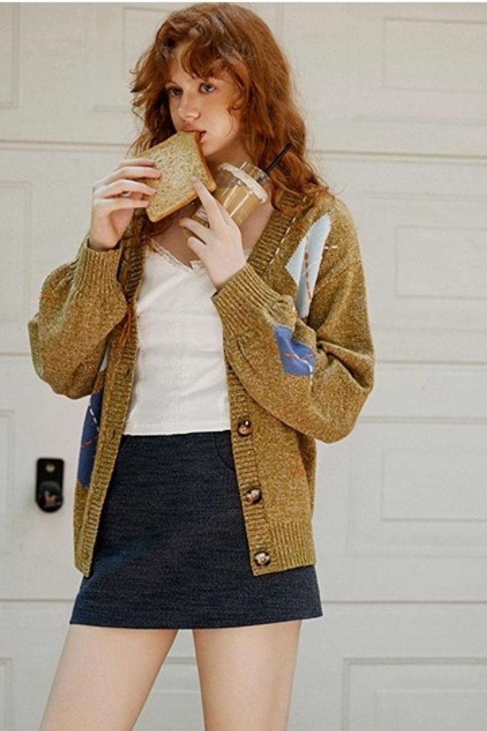 Autumn Diamond Cardigan