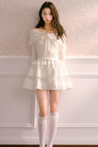 One-Shoulder Knit Top