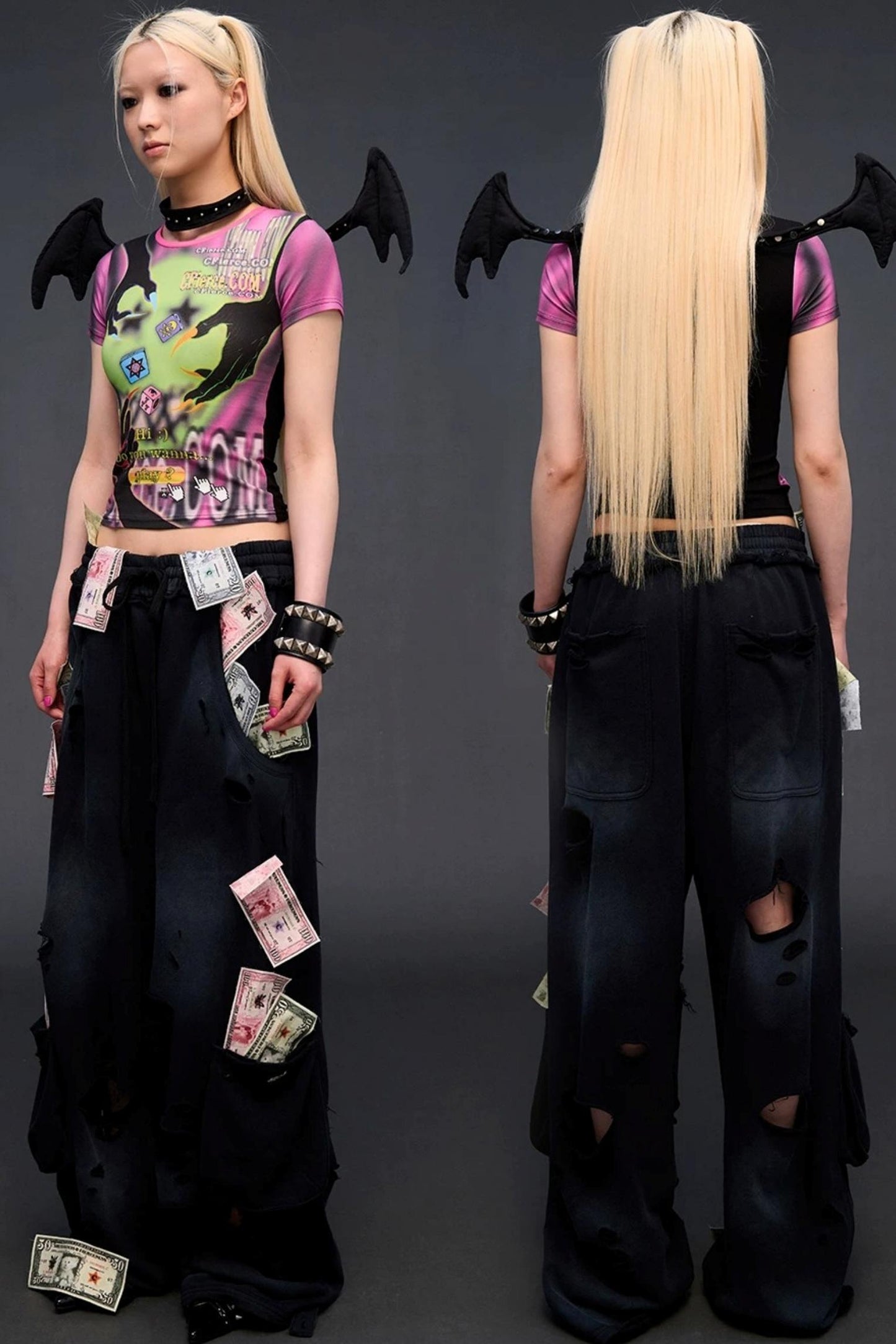 Demon Game Print Blouse