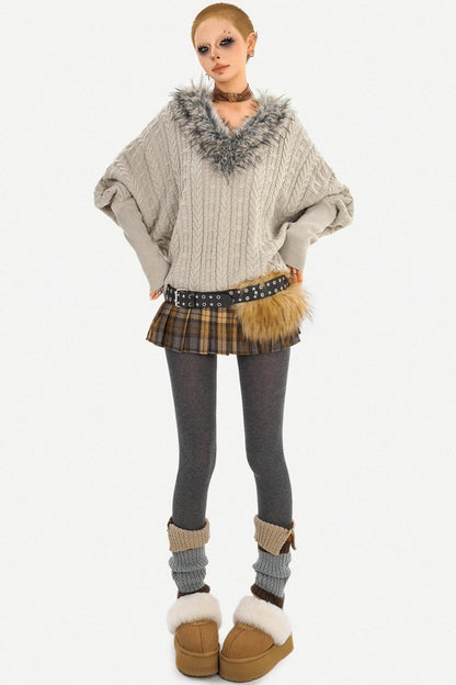 Fair Isle Off-Shoulder Sweater