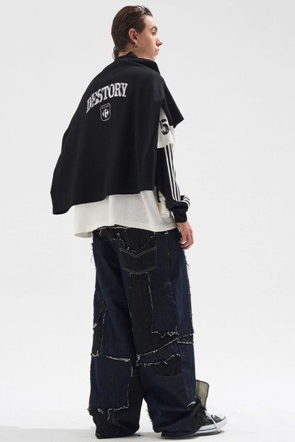 Fake Two Mottled T-Shirt