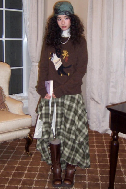 Irregular Patchwork Lace Skirt