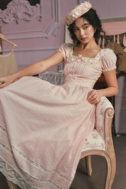 Pink Lace Princess Dress