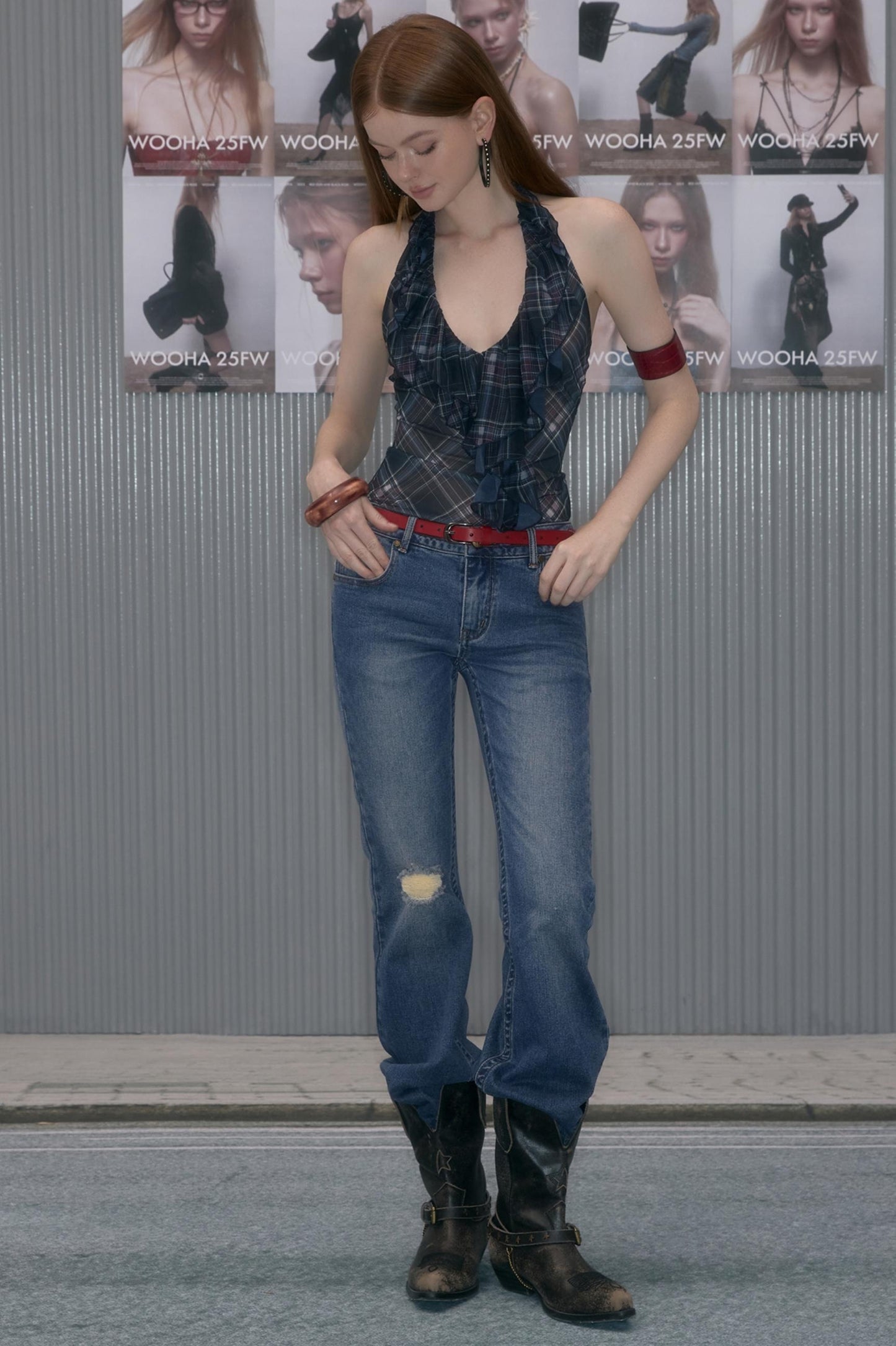 Autumn Plaid Edge Top