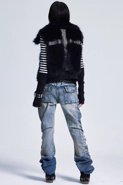 Striped Patchwork Base Layer Top