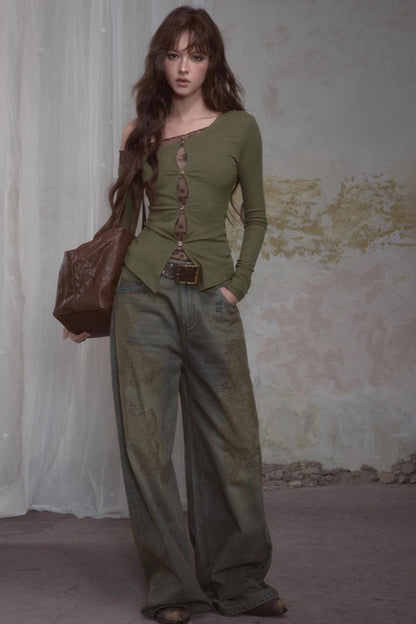 One-Sided Knitted T-Shirt