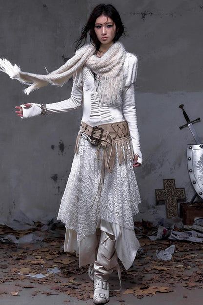 Court Dream Puff Sleeve Lace Maxi Dress