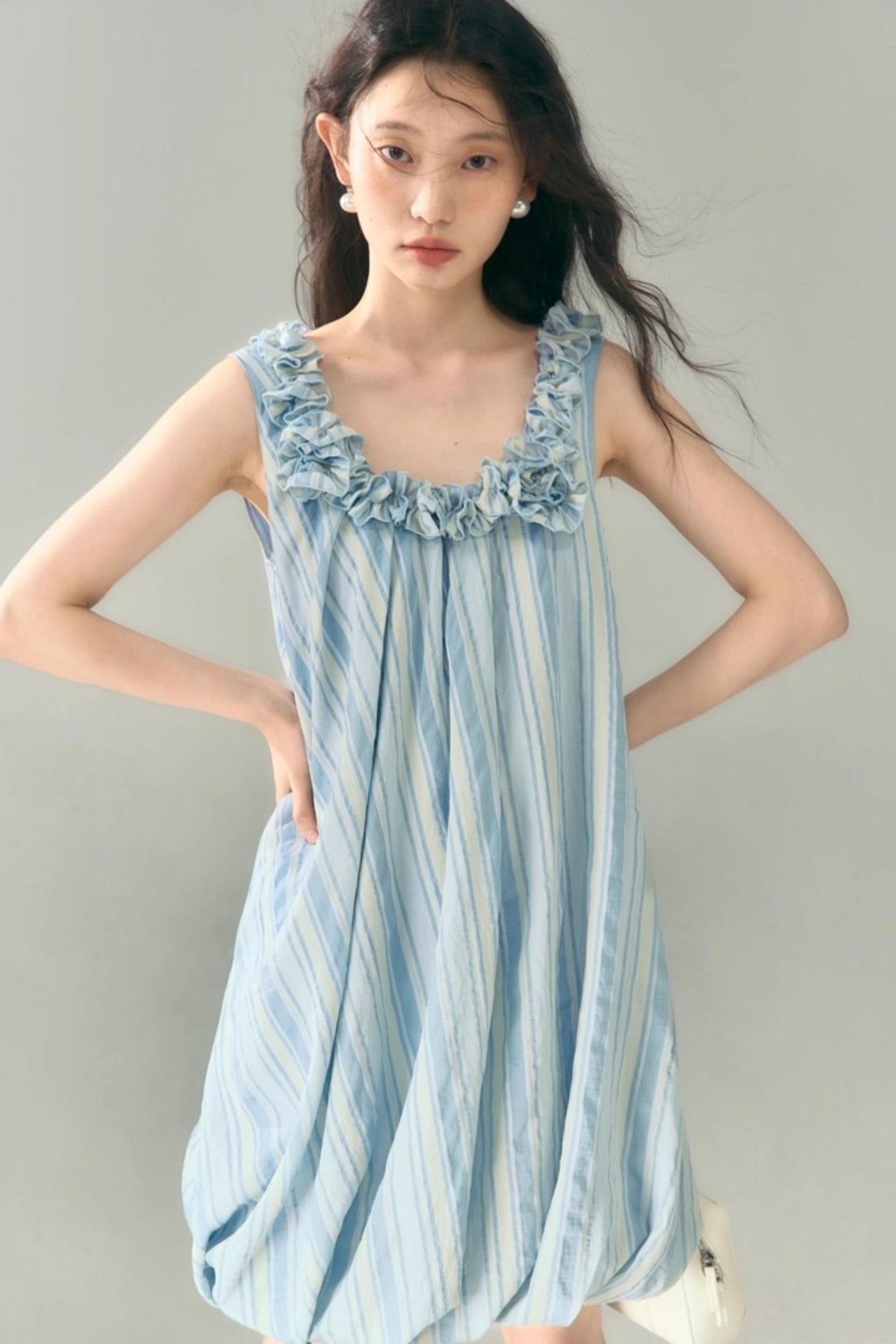 U-Neck Embroidered Dress